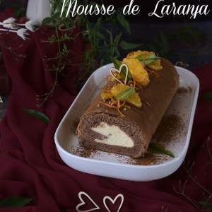 Torta de Chocolate com Mousse de Laranja