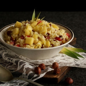 Couscous de Ananás & Romã {Pineapple & Pomegranate Couscous}