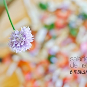 Salada de nabo e morangos