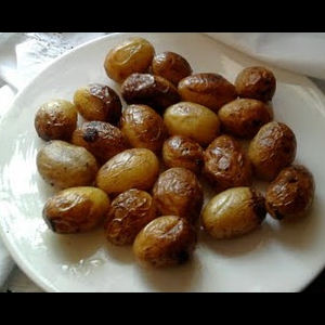 Batatas assadas na panela de presão