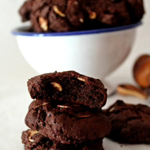 Cookies de chocolate e amêndoa