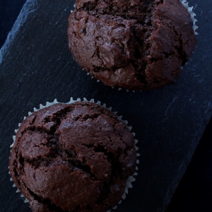 Muffins de Duplo Chocolate para um Regresso