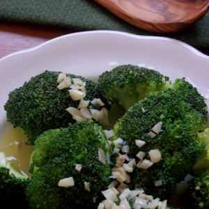 Brócolis com azeite de oliva e alho