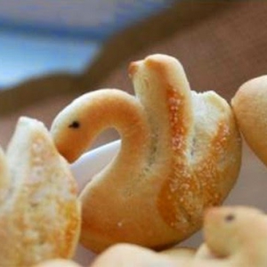 Biscoito Amanteigado em Forma de Cisne