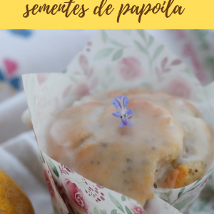 Muffins de limão e sementes de papoila