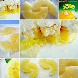 Gelatina de banana com natas