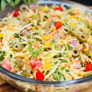 Salada mista bem leve e colorida para o seu almoço ou jantar