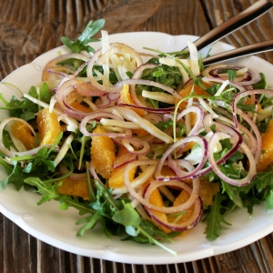 Salada de Laranja, Funcho & Rúcula {Orange, Fennel & Rocket Salad}