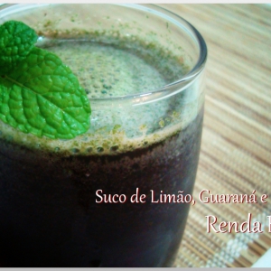 Suco de Limão, Guaraná e Hortelã