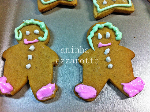 Biscoitos de Gengibre e Mel para o Natal !!!!!