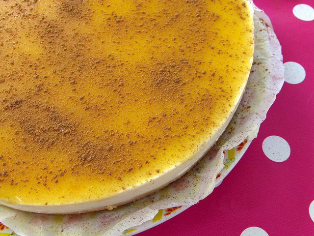 Cheesecake com creme de ovos (Bimby/Thermomix)