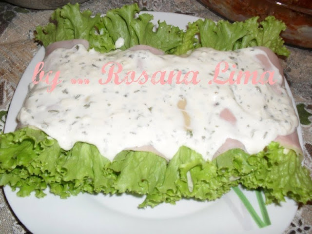 Salada enroladinha: Rosana Lima