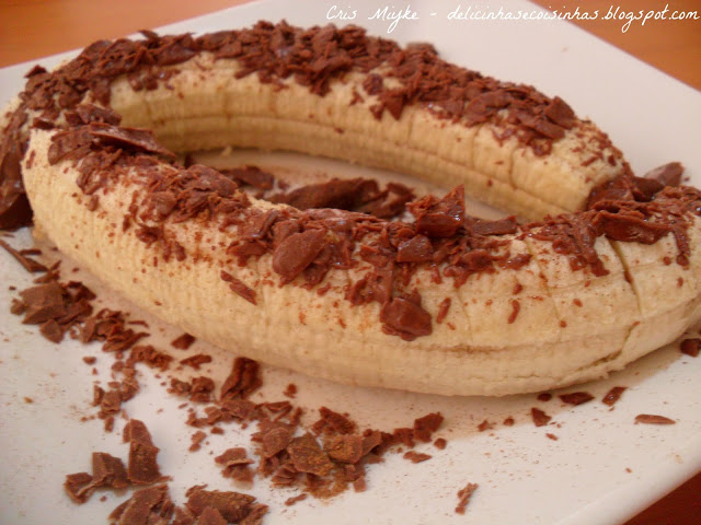 Banana com Chocolate e Canela