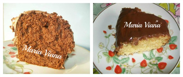 Bolo de chocolate e bolo de laranja; Maria Viana