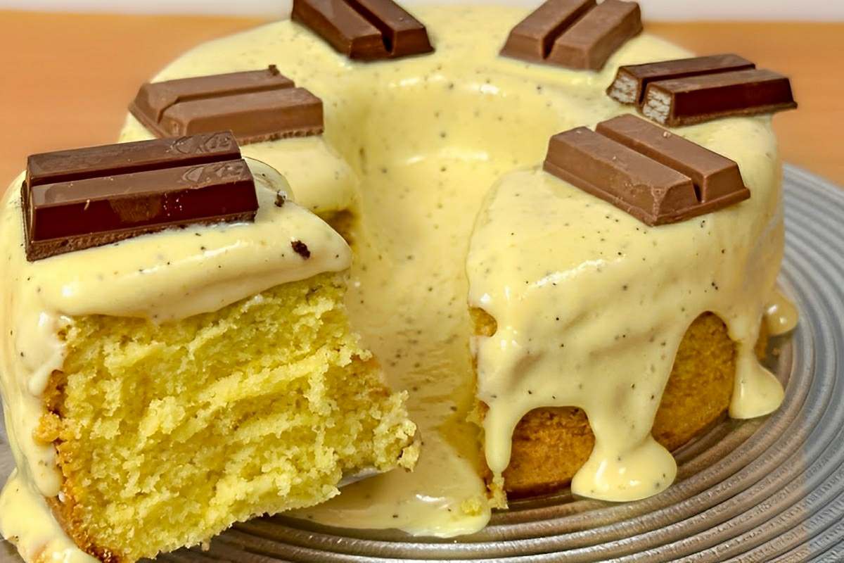 Bolo vulcão de maracujá um sabor de bolo diferente que você vai querer fazer sempre