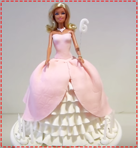 Como fazer bolo da Barbie