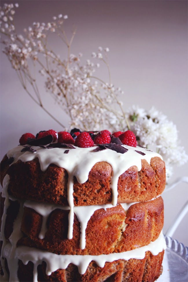 O bolo de framboesa da Ana/ Ana’s raspberry cake