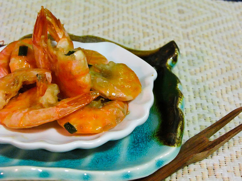 Receita de camarão alho e óleo com gengibre e saquê e o Mercado do Ver-o-peso lá em Belém|PA