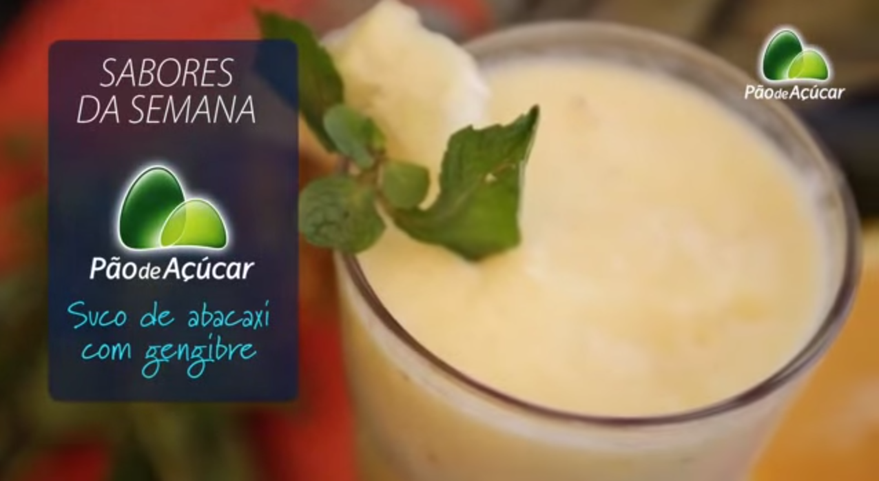 Suco de Abacaxi com Gengibre – Sabores da Semana Pão de Açúcar