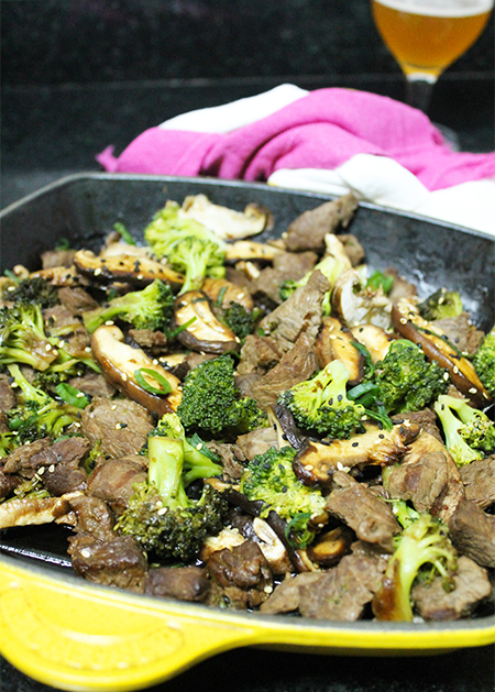 Carne Chinesa com Brócolis