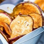 Chips de batata-doce saudável