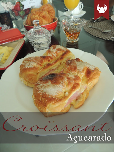 Café da manhã especial... Com Croissant Açucarado