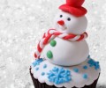 Cupcake Boneco de Neve
