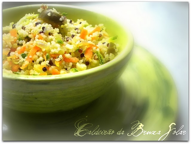 Cuscuz marroquino com Quinoa e vegetais