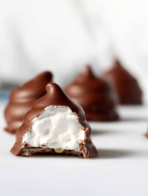 Bombons de Marshmallow com Chocolate