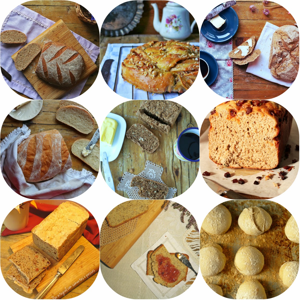 Nove pães para celebrar o Dia Mundial do Pão