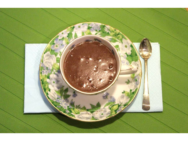 Chocolate quente para comer à colher