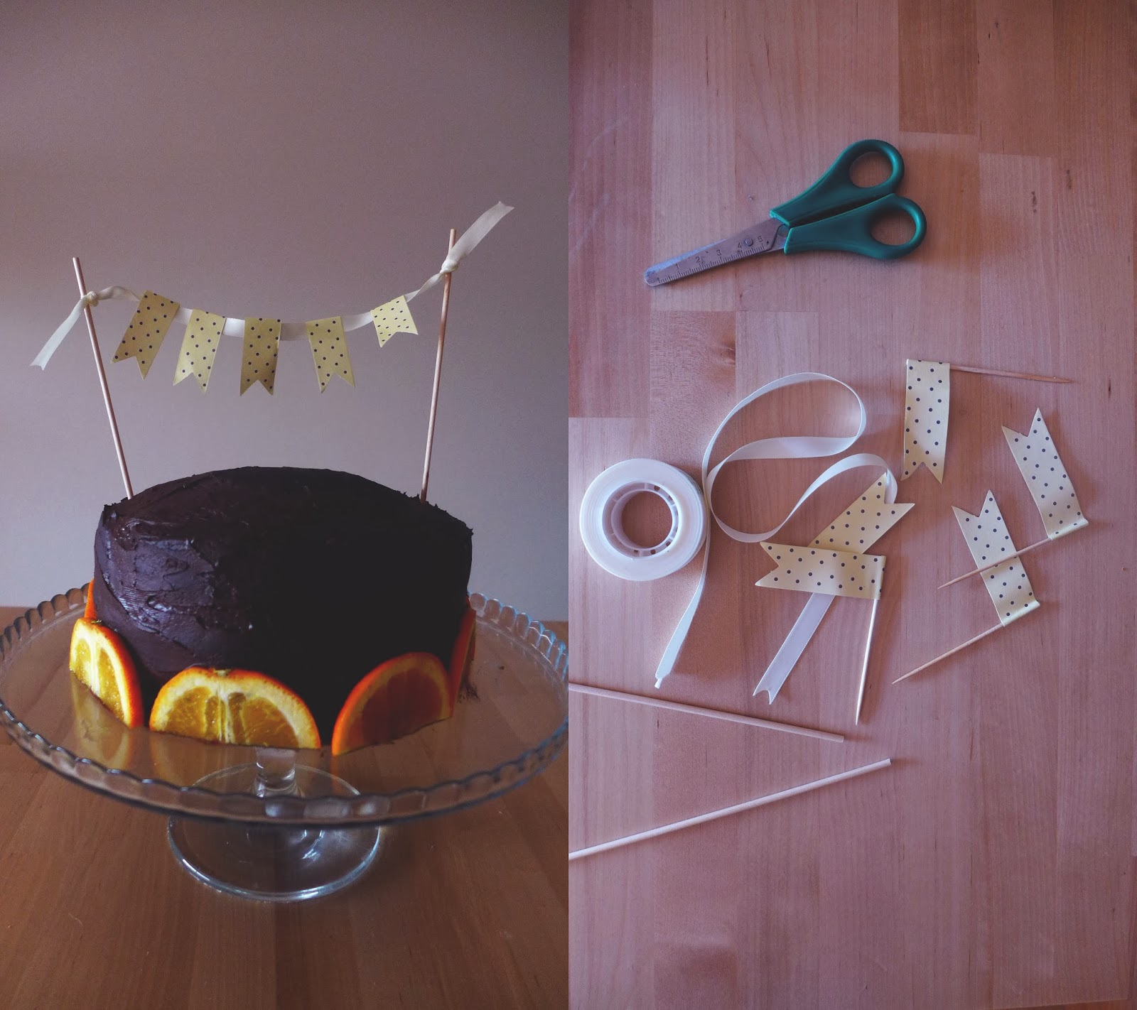D.I.Y: grinalda para bolo/ D.I.Y: cake garland
