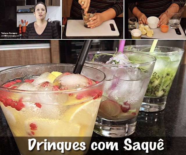 Drinks com Saquê em Vídeo