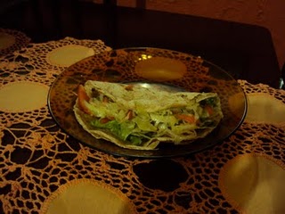 Pão sirio com salada!