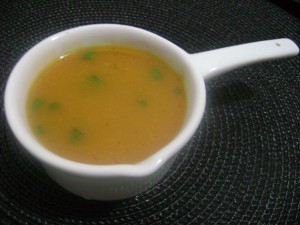 Sopa de Abóbora com Curry