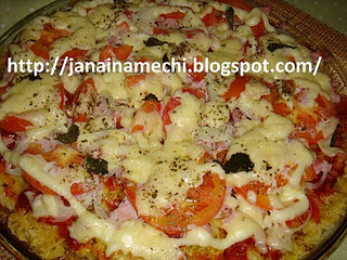 Pizza Suflê de Macarrão