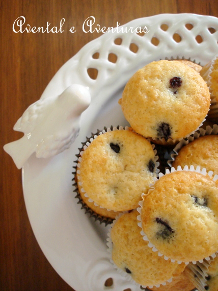 Muffins de Mirtilos para mim =)