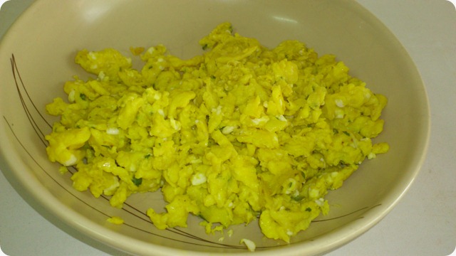 Ovos mexidos com sabor a limão