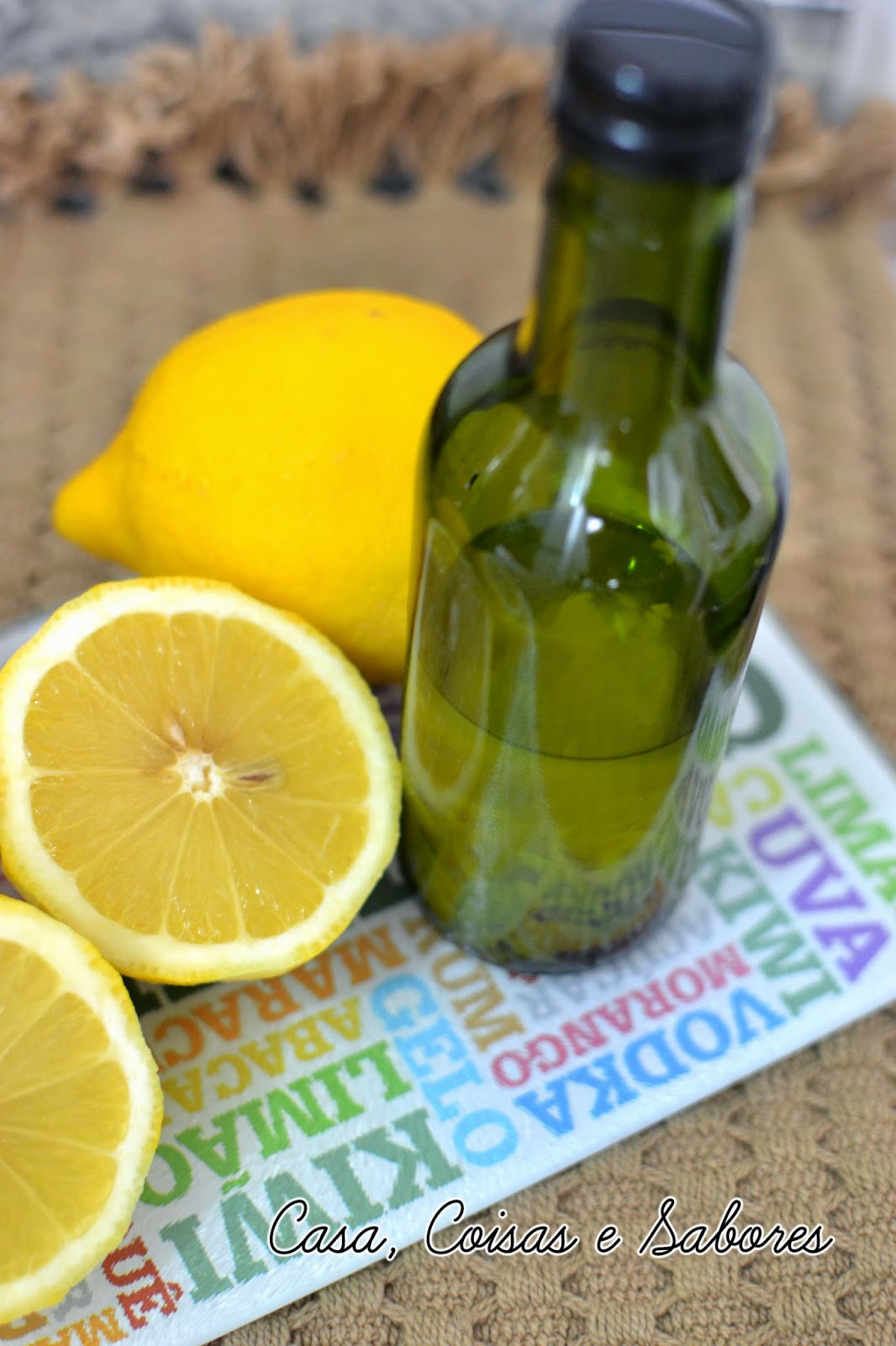 Extrato caseiro de limão siciliano