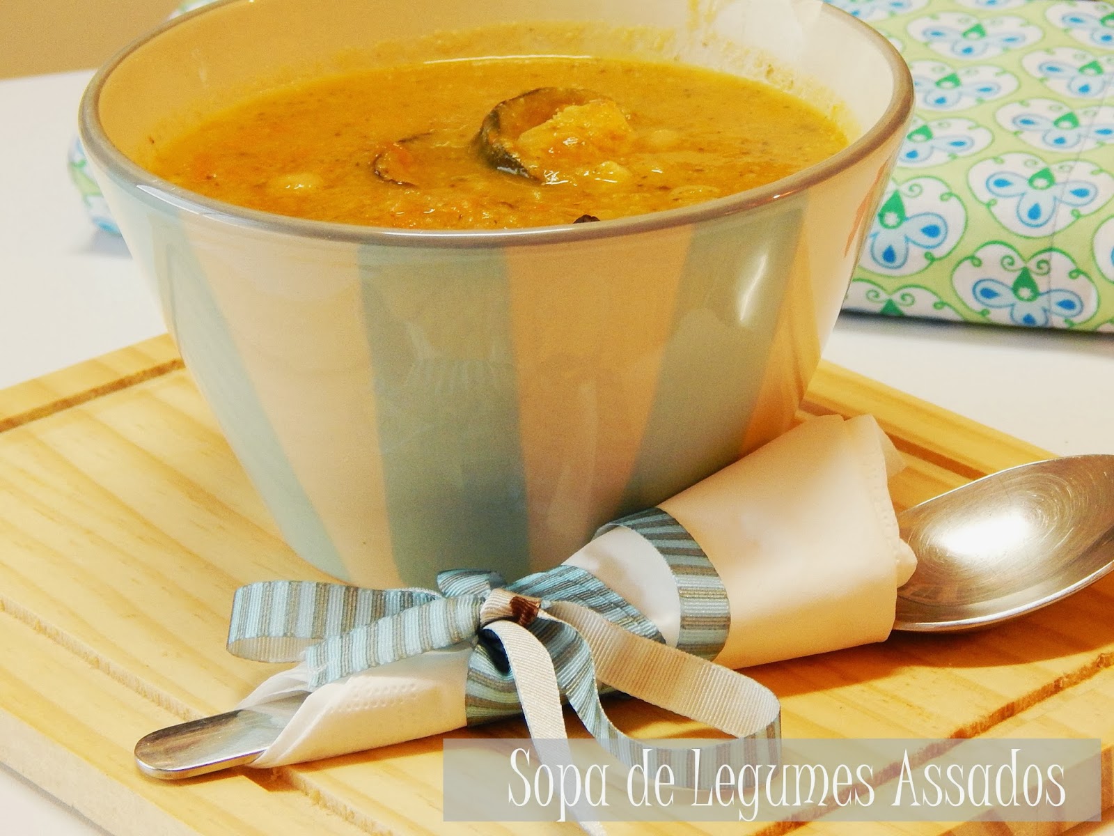 Sopa de Legumes Assados - Dia um na cozinha