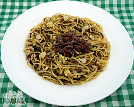 Espaguete, Alho, Óleo e Carne-Seca