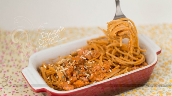 Espaguete Cremoso com Linguiça