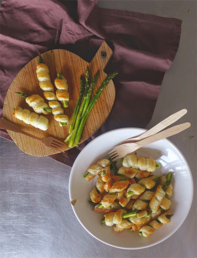Espargos folhados/ Puff pastry asparagus
