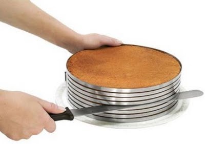 Kit prático para cortar bolos em fatias para rechear
