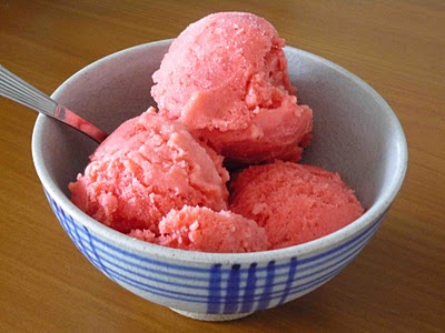 frozen yogurt de morango