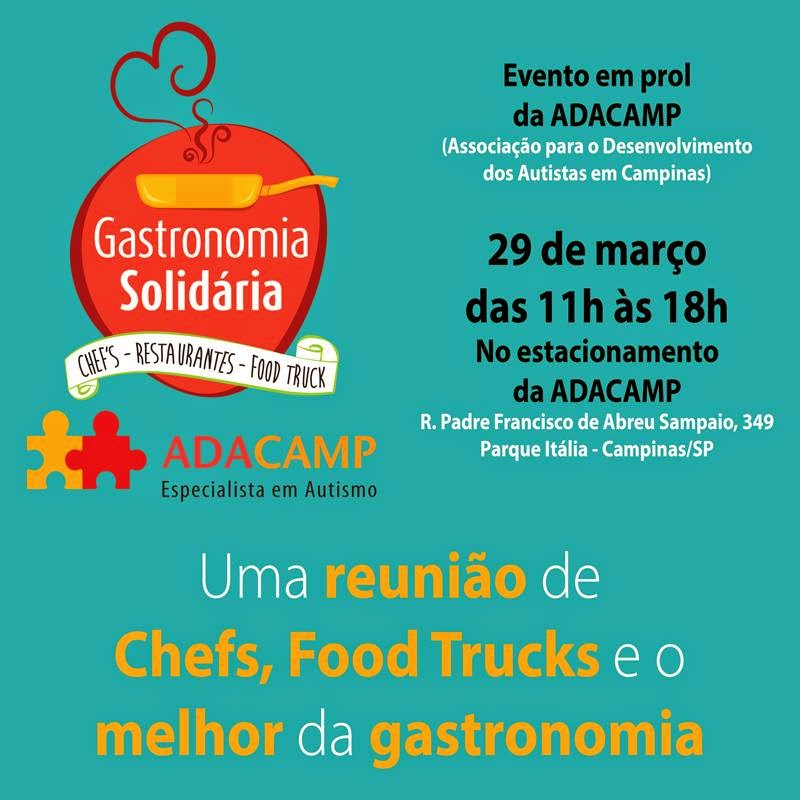 Evento em Prol da ADACAMP - Gastronomia Solidária