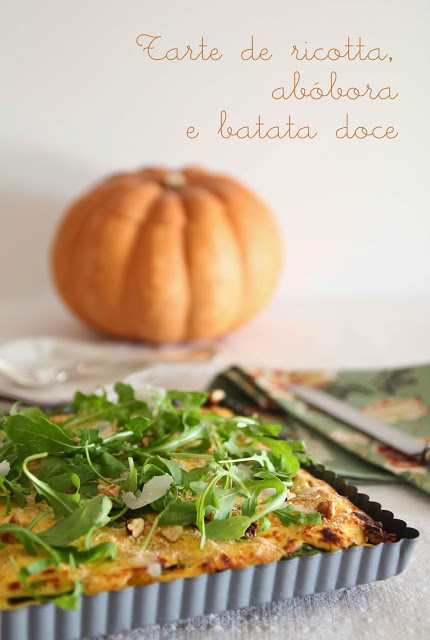 Guest post: Tarte de ricotta, abóbora e batata doce | Ricotta, pumpkin and sweet potato pie