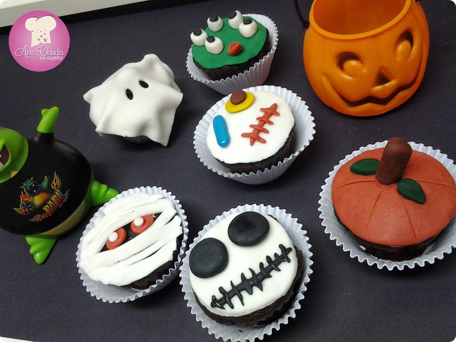 Cupcakes Fantasmagóricos para o Halloween