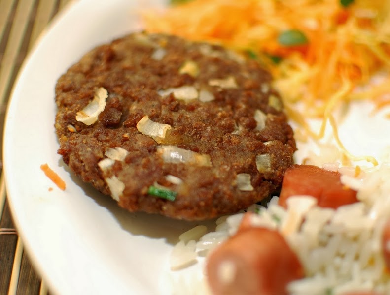 Hambúrguer de Soja com Alho-Poró (vegana)