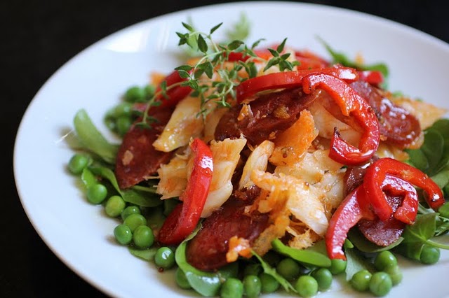 Salada de Bacalhau e Chorizo